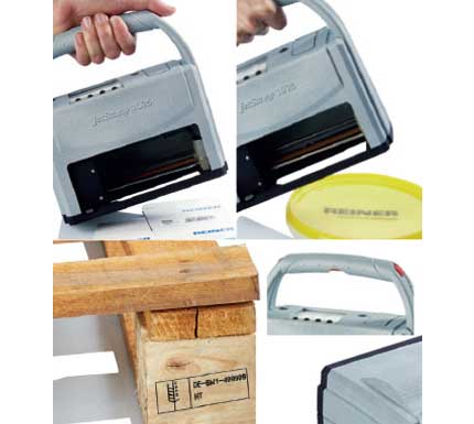 Mobilní tiskárna Reiner 1025 Jet Stamp - aplikace