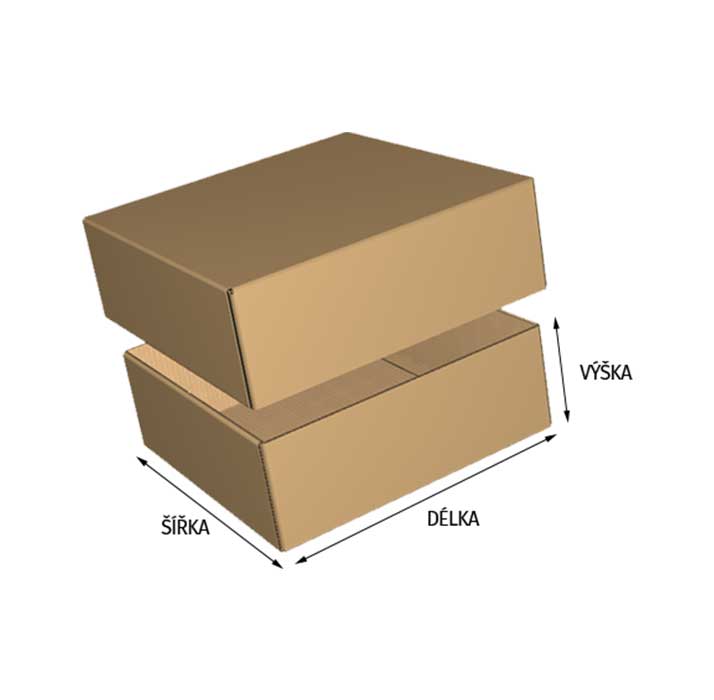 Cardboard box 5VVL 800x800x600 mm