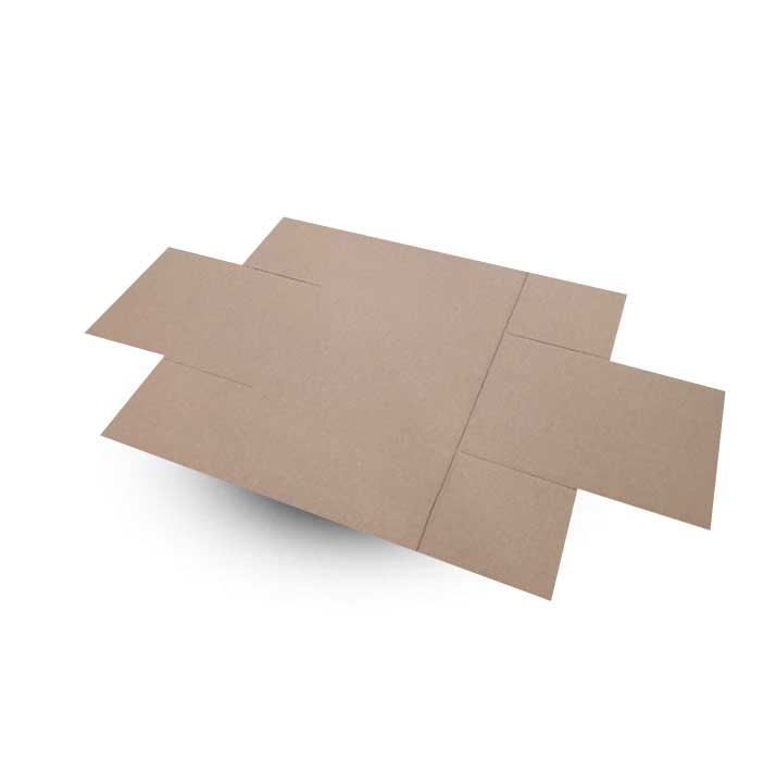 Cardboard box 5VVL 800x800x600 mm  - unfolded state - bottom