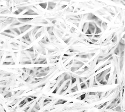 Shredded paper wool white - pallete - structure