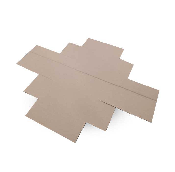Customized cardboard flap box 594x194x138mm 3VVL (three layer)