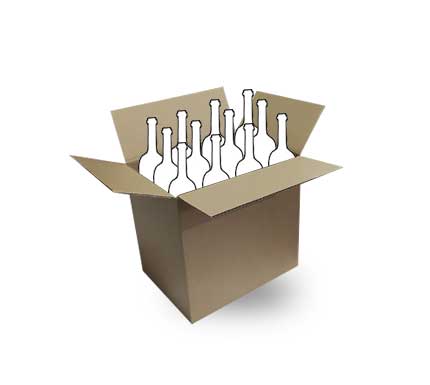 Wine shipping box for 12 bottles