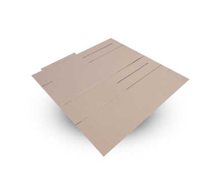 Shipping box with dividers - unfolded