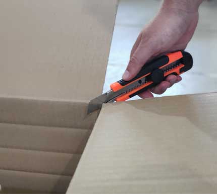 Multi-Depth Corrugated Box - adjusting the height of the box