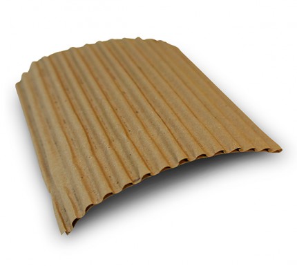 Double-layer corrugated board - roll 1050mm, C-wool