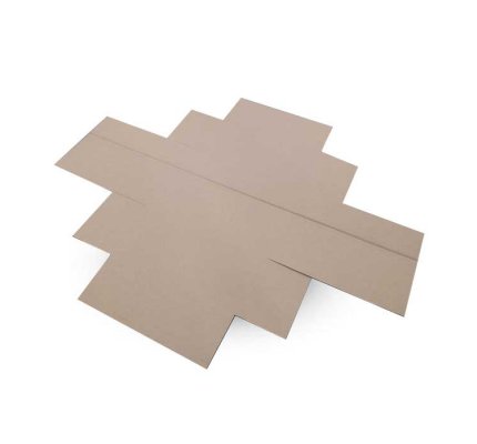Cardboard flap box 310x220x300mm 3VVL (three layer) right-size - unfolded