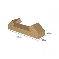 Cardboard folding box 3VVL brown 400x300x200 mm