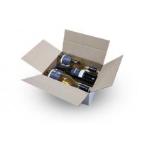 Krabice na víno 6 lahví bílá