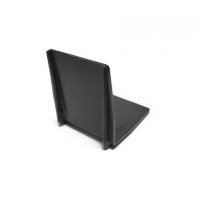 Plastic edge protection corner, black