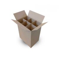 Shipping box with dividers